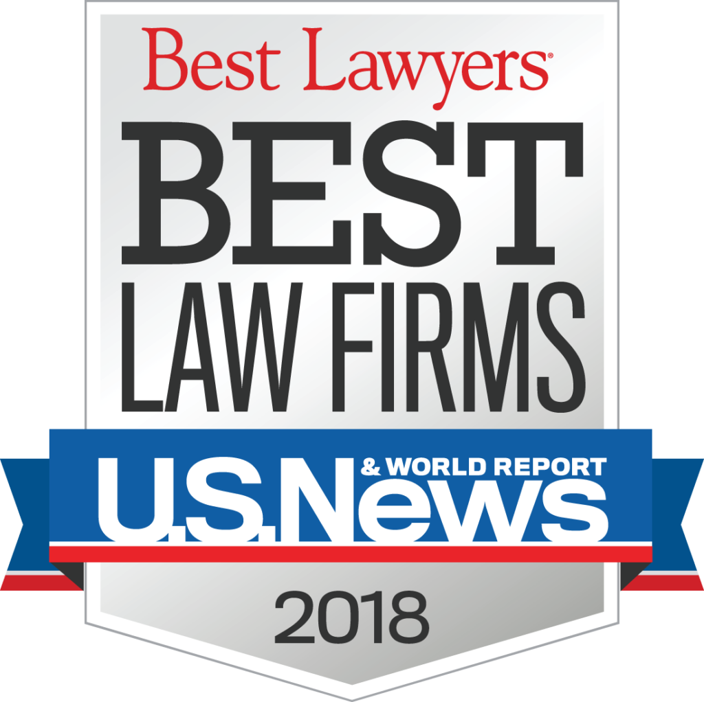 2018 Best Law Firms badge