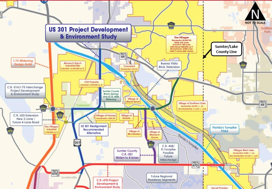 FDOT Plan to widen U.S. 301 to Four Lanes Could Bypass Coleman